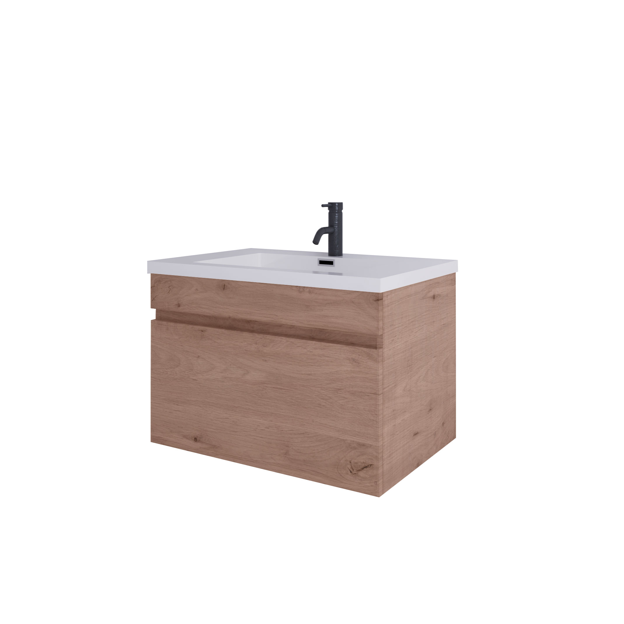 LUX 600 SINGLE DRAWER WALL-HUNG VANITY