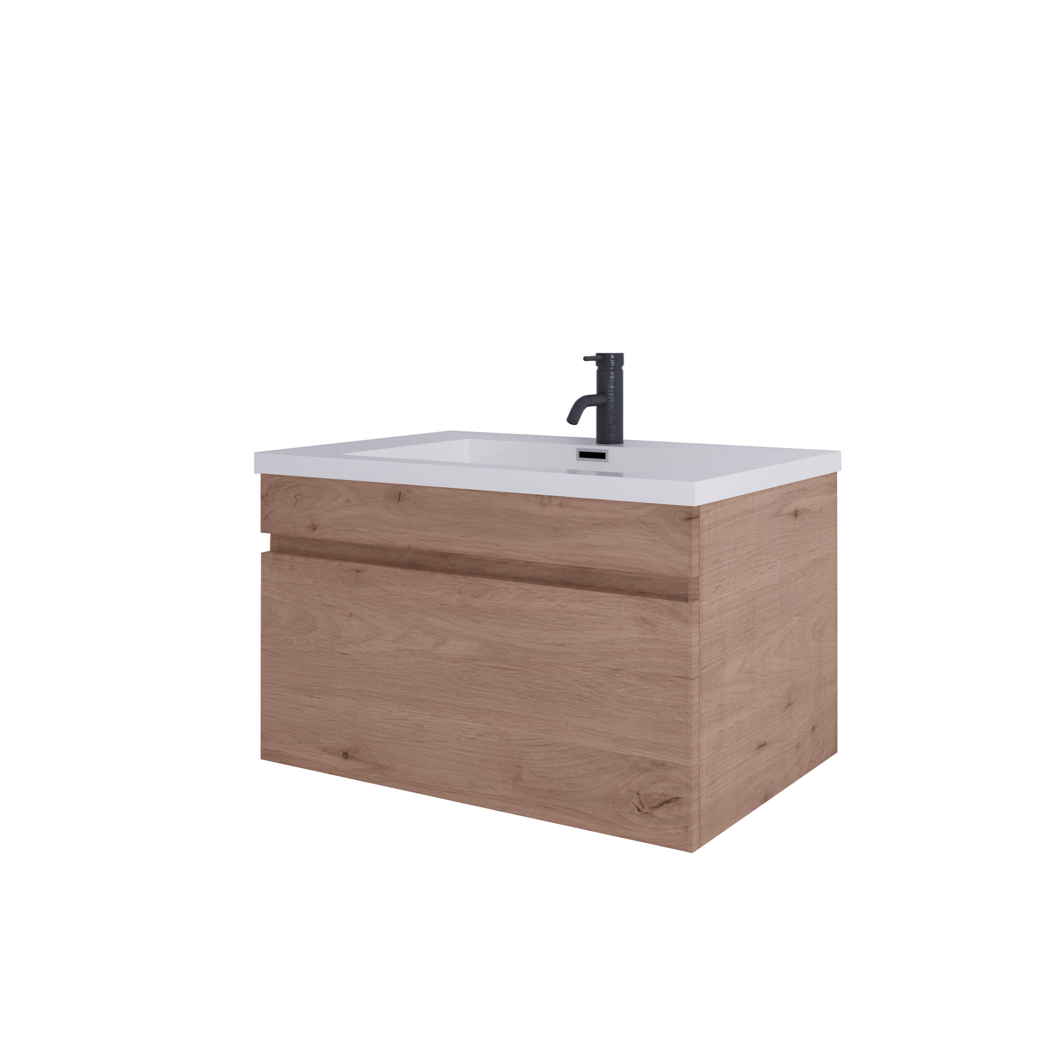 LUX 750 SINGLE DRAWER WALL HUNG VANITY