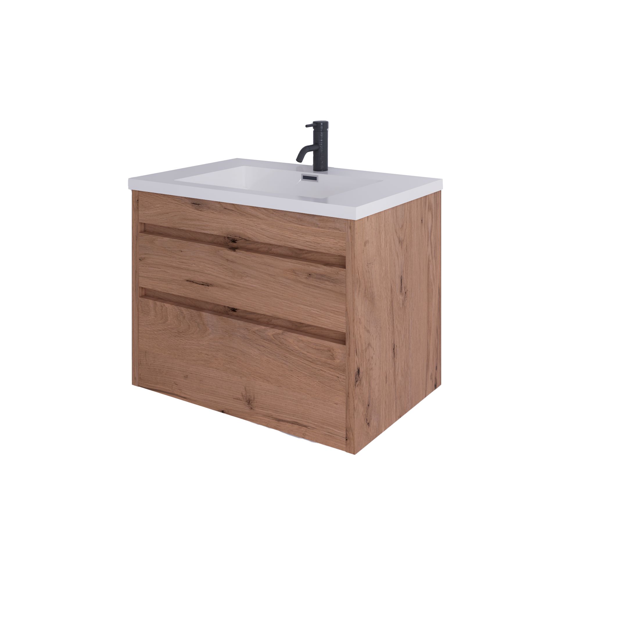 LUX 750 2 DRAWER WALL-HUNG VANITY