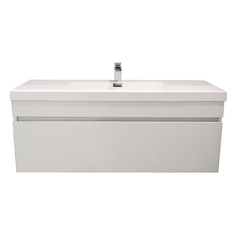 LUX 1000 SINGLE DRAWER WALL HUNG STOCK VANITY & TOP