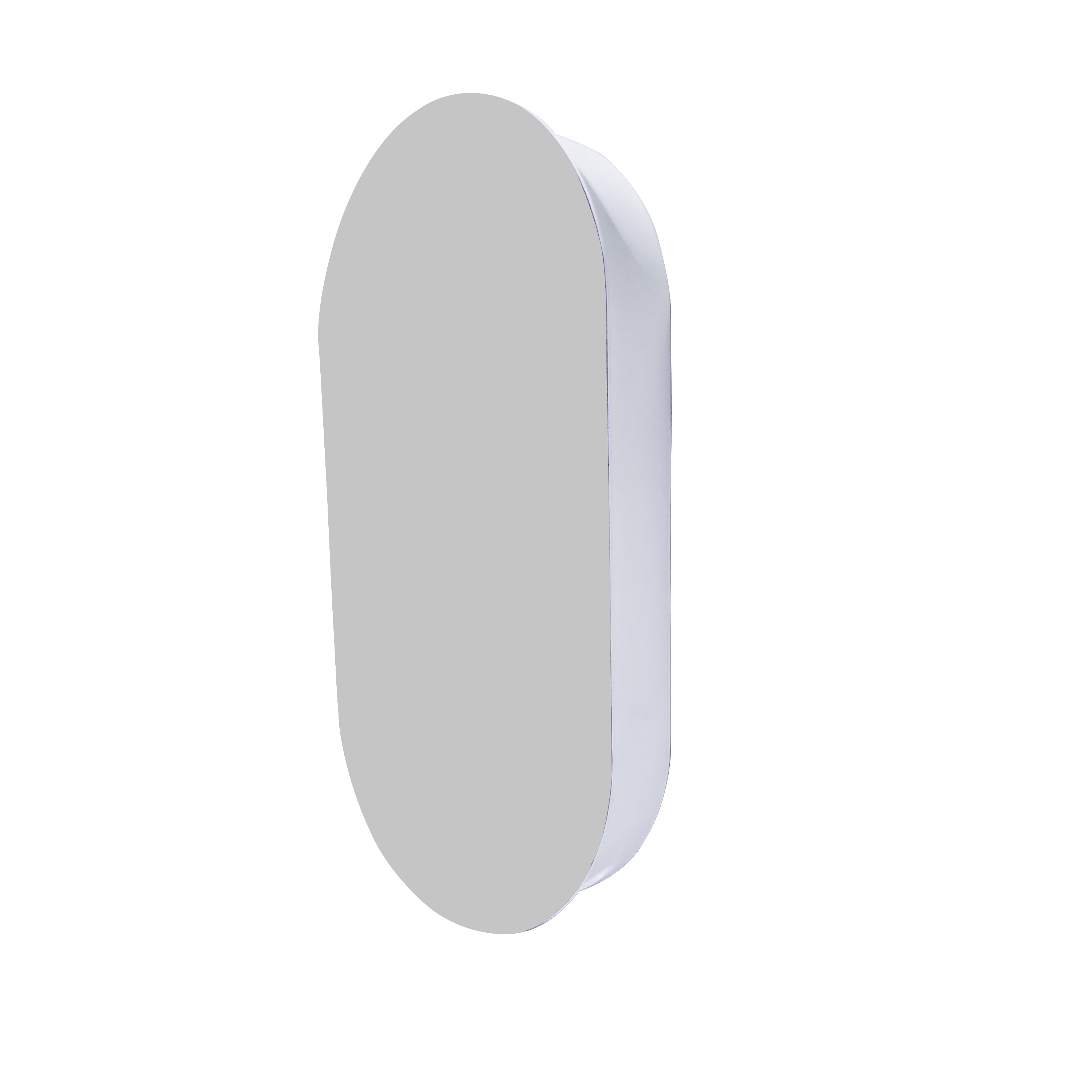 NEO OVAL ROUND MIRROR CABINET 500 X 950MM - 2 COLOURS