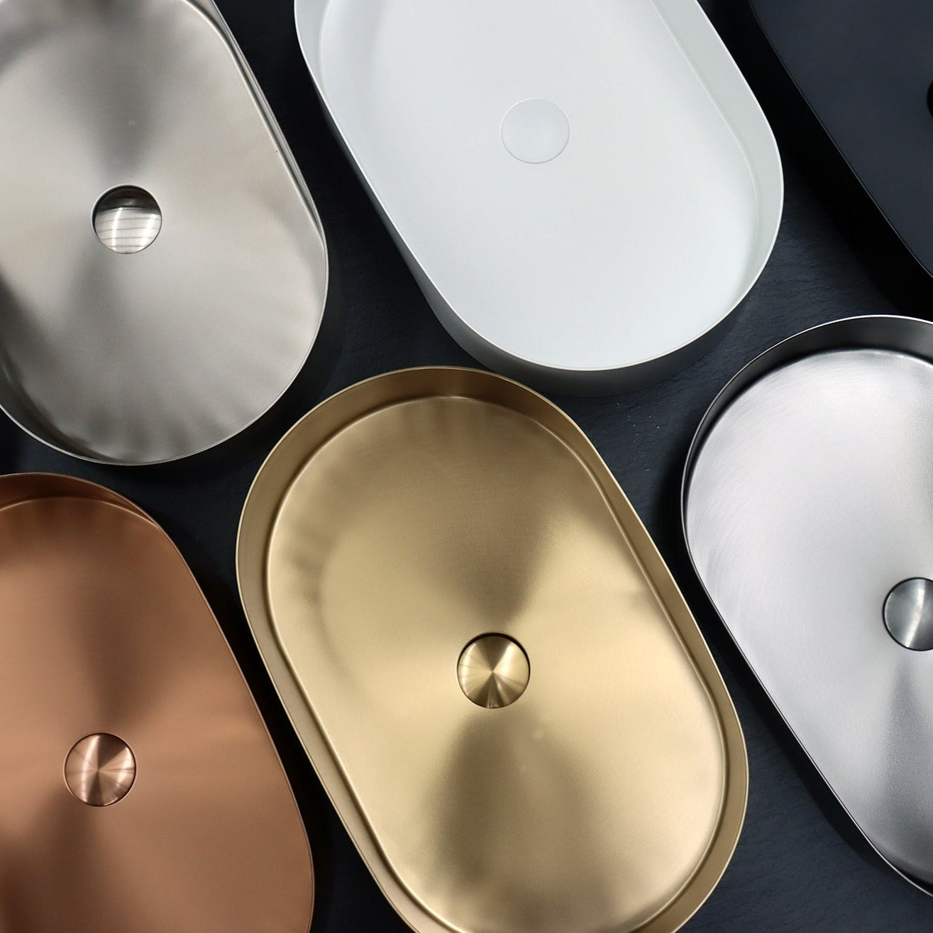 FUSION OVAL STAINLESS STEEL BASINS