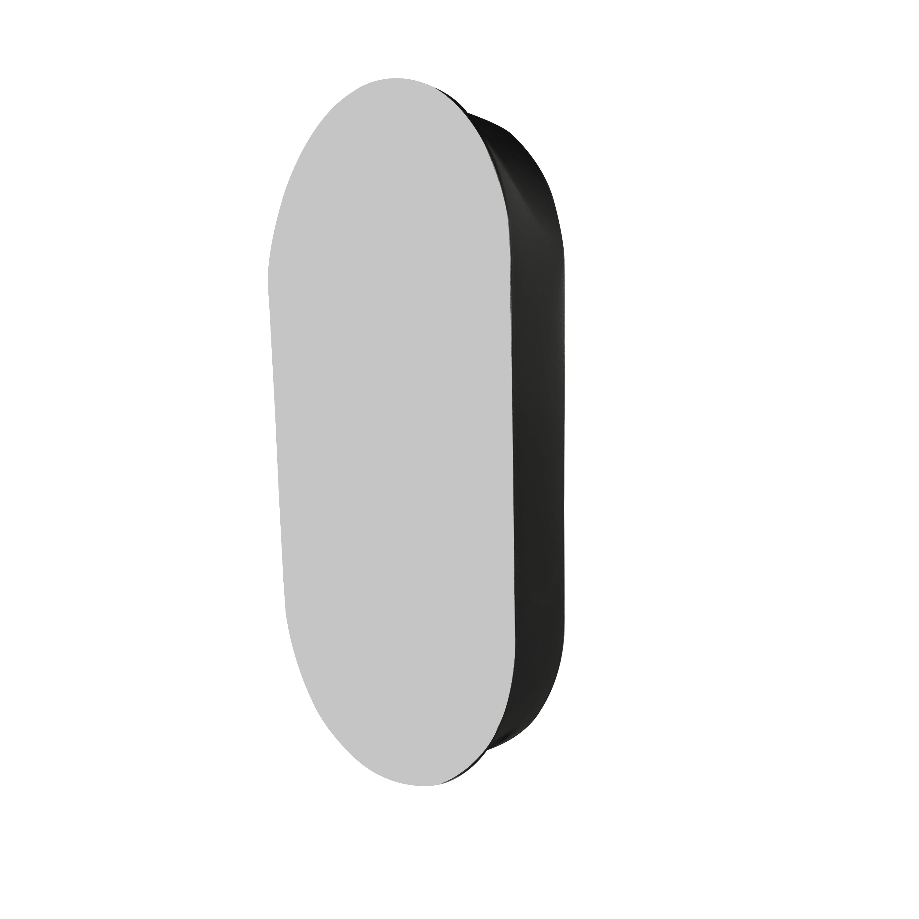 NEO OVAL ROUND MIRROR CABINET 500 X 950MM - 2 COLOURS